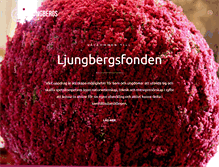 Tablet Screenshot of ljungbergsfonden.se